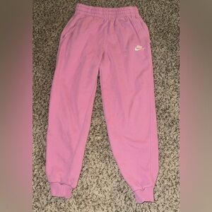 Nike youth Pink Sweatpants size large